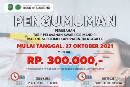 RSUD Trenggalek turunkan tarif tes PCR menjadi Rp300 ribu