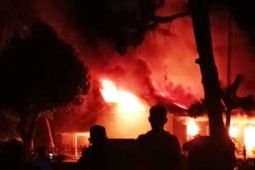 Gudang arsip RS Bhakti Husada Krikilan Banyuwangi terbakar