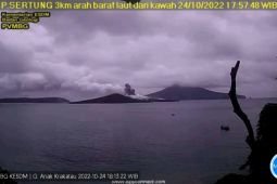 Gunung Anak Krakatau erupsi lontarkan abu setinggi 100 meter
