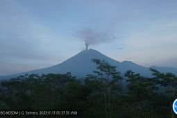 Semeru kembali erupsi disertai suara gemuruh dan guguran