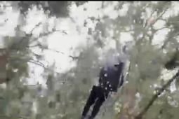 Tim jalur udara tiba di lokasi Kapolda Jambi dan rombongan