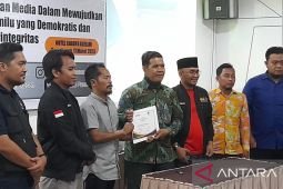 PWI-Bawaslu tanda tangani nota kesepahaman Pemilu berintegritas