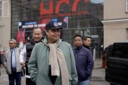 Airlangga tinjau lokasi Pameran Hannover Messe 2023 di Jerman