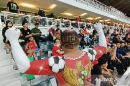 Timnas menang, suporter ucapkan terima kasih ke Ketum PSSI