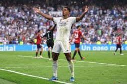 Liga Spanyol: Bekuk Osasuna 4-0, Real Madrid pertahankan peringkat pertama