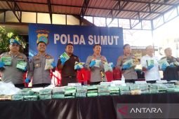 Polisi musnahkan 150,02 kilogram sabu-sabu di Sumut