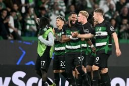 Liga Champions : Sporting Lisbon bungkam Manchester City 4-1