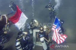 TNI AL napak tilas selami bangkai kapal di Tulamben Bali