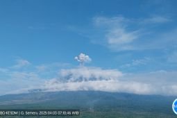 Semeru kembali alami erupsi dengan letusan 900 meter di atas puncak