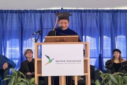 Nasaruddin menerima gelar Doctor of Divinity dari Hartford University