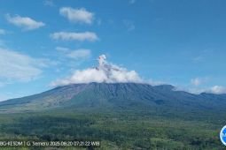 Mount Semeru erupts on Wednesday, spewing 800 meters ash column