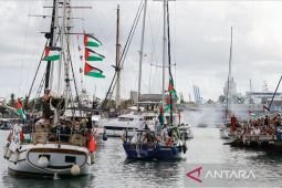 Global Sumud Flotilla berlayar dekati Gaza untuk dobrak blokade Israel