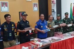Satpol PP Kabupaten Kediri sita ratusan bungkus rokok ilegal