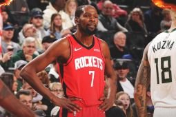 Durant pencetak poin ke-6 terbanyak NBA, Rockets Tekuk Pelicans 119-110