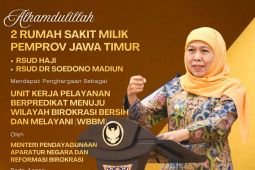 Gubernur apresiasi dua RSUD Pemprov Jatim raih zona integritas WBBM