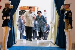 Prabowo terima Megawati di Istana Merdeka