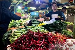 Harga pangan Selasa ini, bawang merah Rp47.650/kg dan cabai rawit Rp68.550/kg