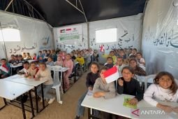 Baznas sets up emergency classrooms in Gaza