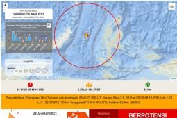 Gempa M 7,6 sangat terasa di Manado