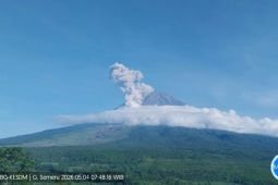 Semeru alami erupsi disertai awan panas guguran sejauh 2 km