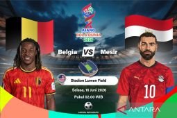 Sempat tertinggal, Belgia akhirnya bermain imbang 1-1 lawan Mesir