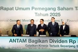 Antam bagikan dividen Rp5,04 triliun