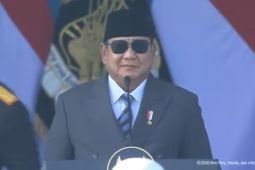 Prabowo dan Gibran tiba di lokasi upacara HUT ke-80 Bhayangkara