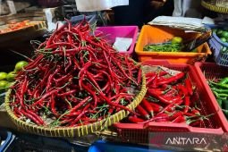 Harga pangan Sabtu ini, cabai rawit Rp57.250/kg dan telur ayam Rp20.550/kg