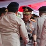 Upacara Hari Juang Polri di Surabaya