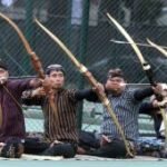 Ekshibisi jemparingan di Malang