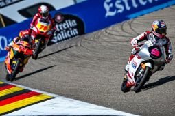 Veda Ega Pratama finis ke-20 pada Moto3 Aragon