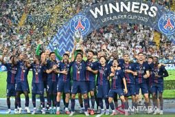 PSG pertahankan gelar Piala Super Eropa usai kalahkan Aston Villa 2-1