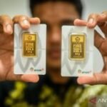 Harga emas Antam pada Selasa naik Rp18.000 menjadi Rp2,768 juta/gr