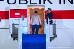 Prabowo tiba di Tanah Air usai kunjungan ke Vladivostok Rusia