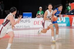 Timnas bola basket putri Indonesia lolos ke delapan besar
