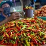 Harga pangan Senin ini, cabai rawit Rp85.500/kg dan telur ayam Rp28.350/kg