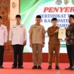 Sebanyak 242 bidang tanah wakaf di Kabupaten Mojokerto resmi tersertifikasi