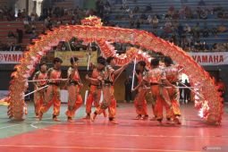Kejuaraan barongsai dan naga liong di Kota Kediri
