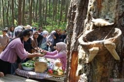 Pasar jadul Pangupo Jiwo Lereng Wilis Trenggalek diserbu pengunjung