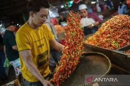 Harga pangan Rabu ini, cabai rawit Rp98.600/kg dan telur ayam Rp28.300/kg