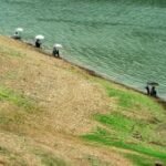 Penyusutan air Waduk Wonorejo